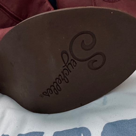 Seychelles Burgundy Heeled Boots - Picture 2 of 8